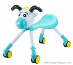Sheep Free Wheel Car with music - green, blue, and pink 3 colors