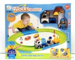 B/O Block Track Car - Police Set
