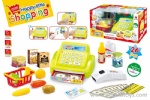 Cash Register with Scanner and Shopping Set - light and sounds