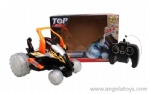 R/C 360° Rolling Shark Car with light - include battery - red, blue, black, and silver 4 colors