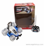 R/C 360° Rolling Side-moving Car with light - included battery - red and blue 2 colors